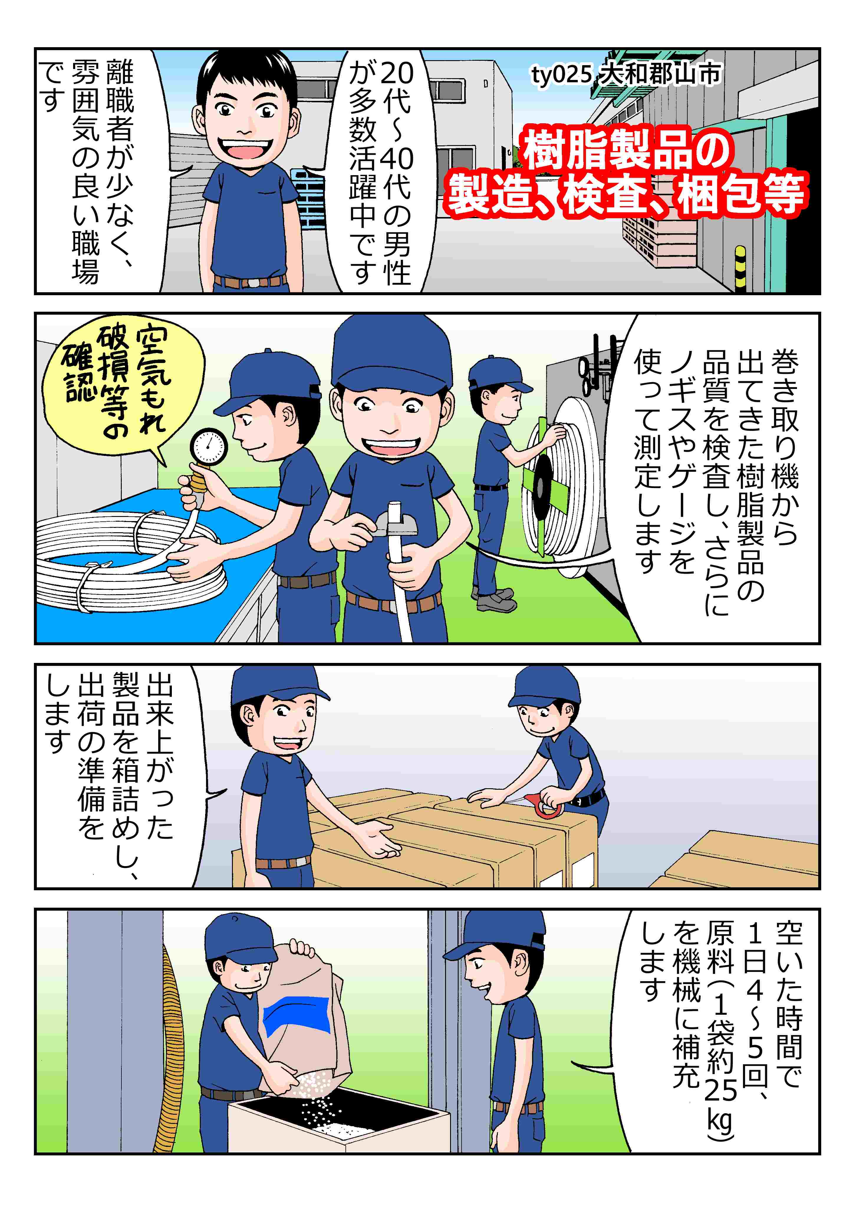 夜勤固定 プラ製品の検品や梱包バイト