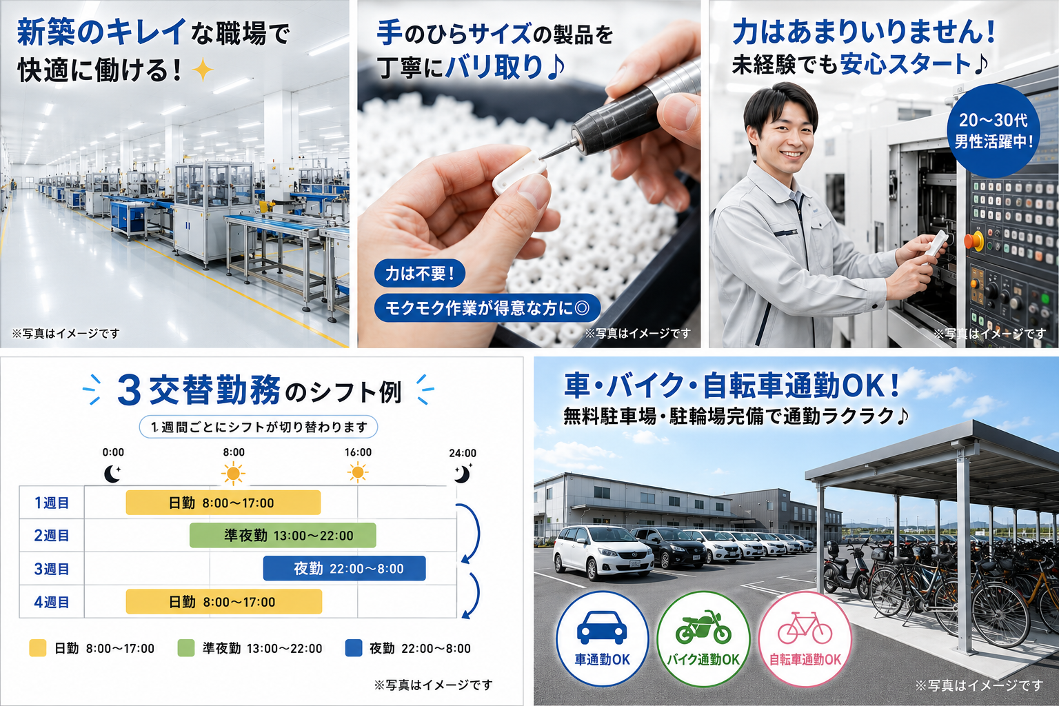 【王寺駅5分】新設棟で機械加工&バリ取り／時給1400円／残業基本なし／冷暖房完備の最新フロア／20代30代活躍中！
